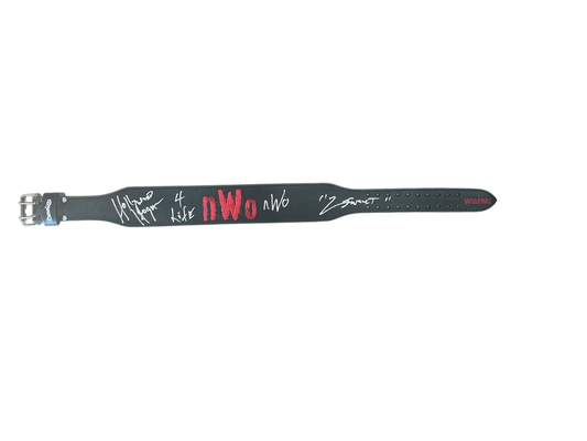 Black nWo Wolfpac Cardillo Weight Belt Signed