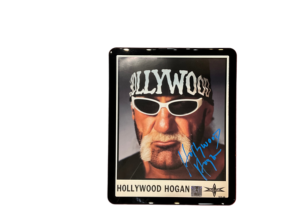 Framed Hollywood Hogan Face WCW Autographed 8x10 Photo