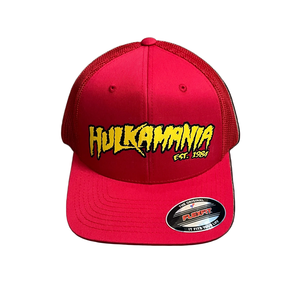 Red Hulkamania Flex Fit Hat