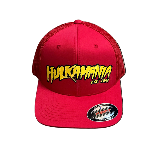 Red Hulkamania Flex Fit Hat