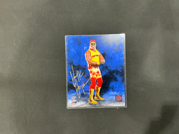 Hulk Hogan Hollywood Side-Flex Autographed 8x10 Photo - Blue Signature