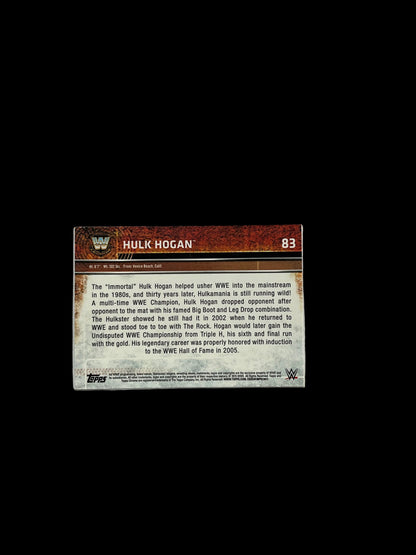 Hulk Hogan Signed Chrome Topps Trading Card #83