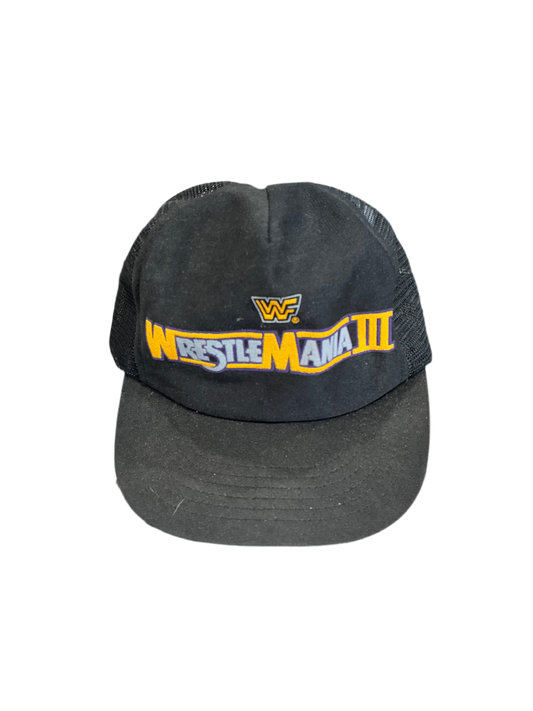 Wrestlemania III 1987 Original Trucker Cap