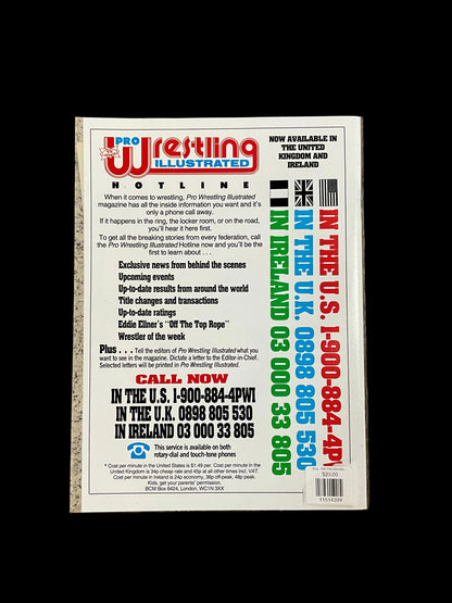 May 1992 Pro Wrestling Illustrated Magazine Unsigned