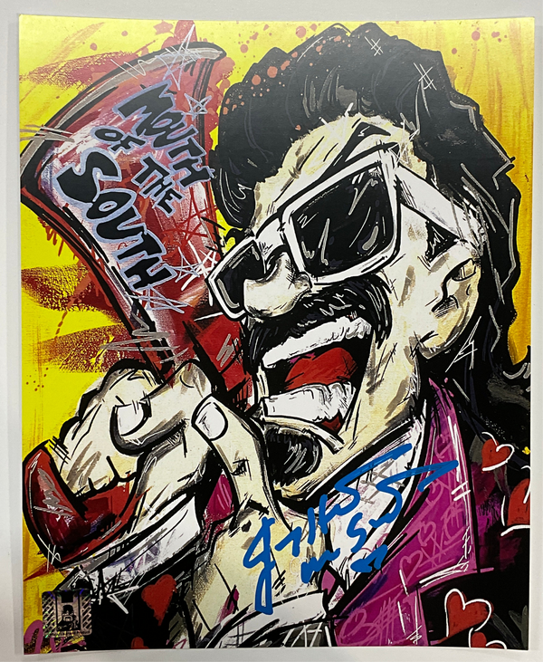 Jimmy Hart Artwork Autographed 8x10 Photo