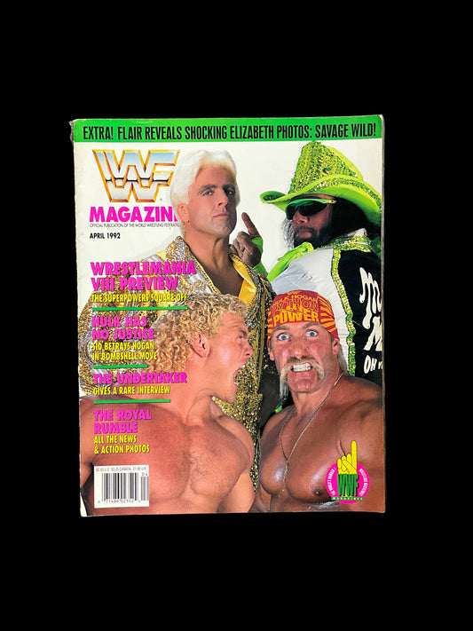 WWF 1992 Hulk Hogan Unsigned Magazine