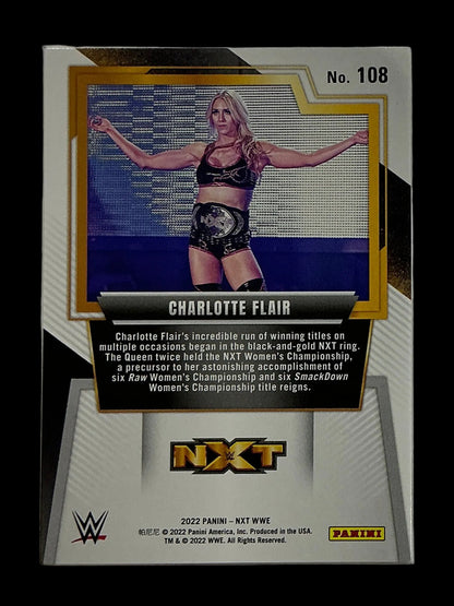 Panini NXT WWE Charlotte Flair #108 Trading Card