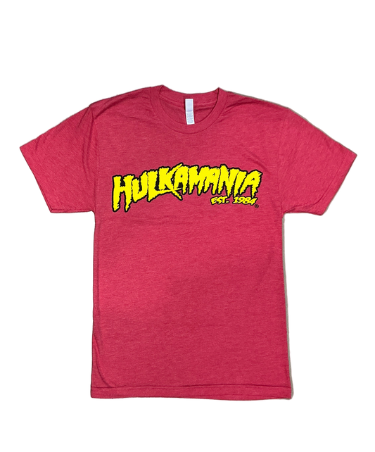 Soft Red Hulkamania Adult T-Shirt