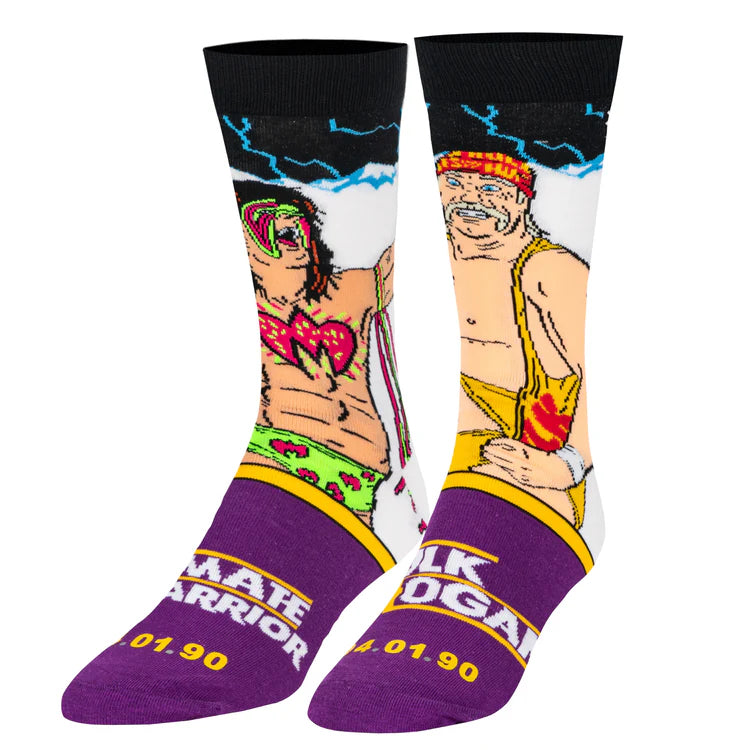 Hulk Hogan vs Ultimate Warrior Socks