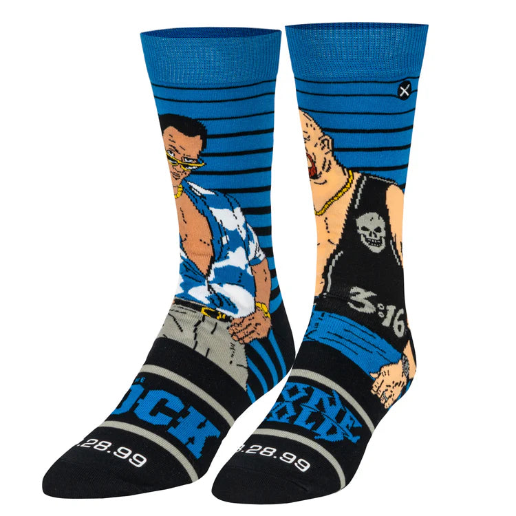 The Rock vs Stone Cold Socks