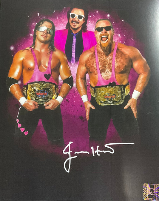 Jimmy Hart Brothers Autographed 8x10 Photo
