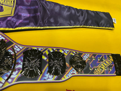 Signed Wrestlemania Winged Eagle Dual Gold Plated 40th Anniversary 135/200 Belt