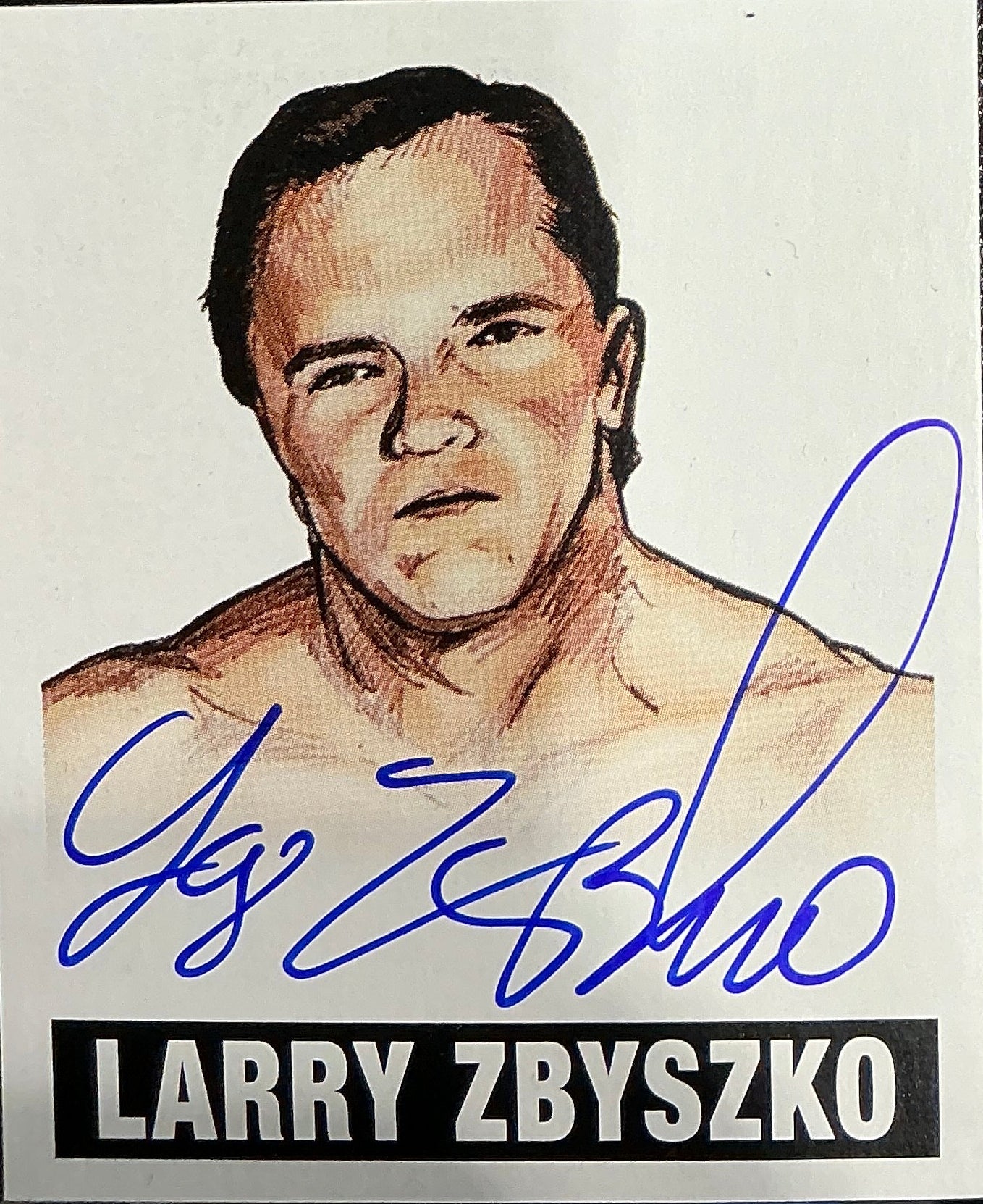 Leaf Originals Larry Zbyszko Signed Trading Card