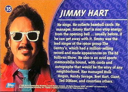 Signed Jimmy Hart WCW #35 Topps Trading Card