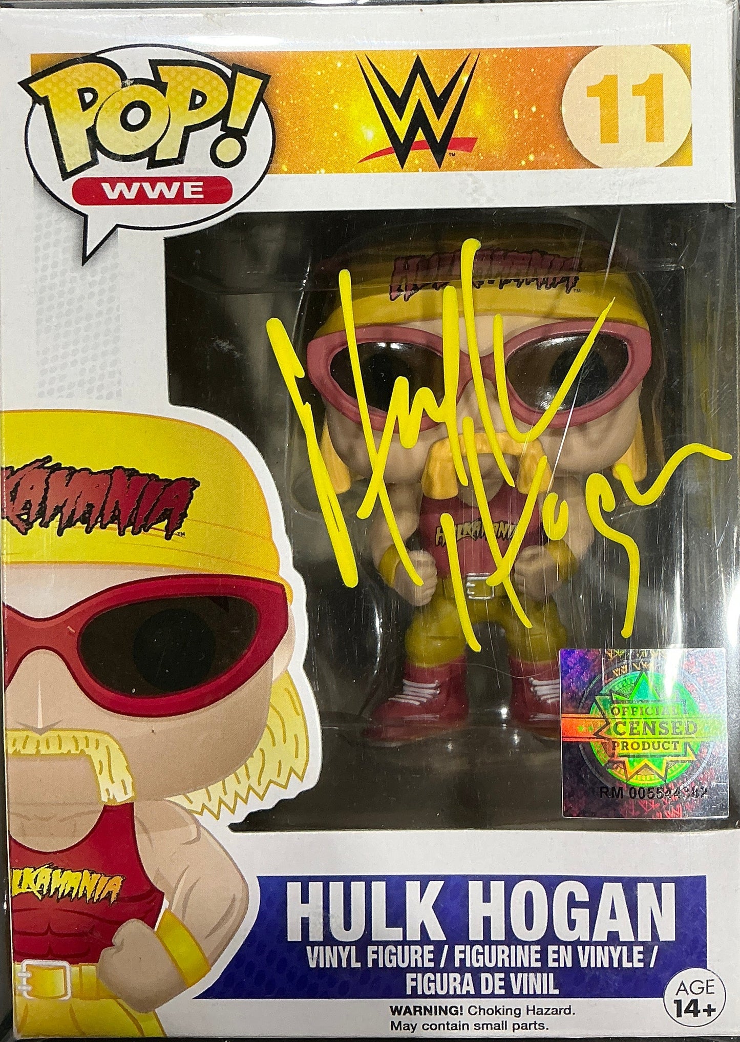 Signed Hulk Hogan Funko Pop