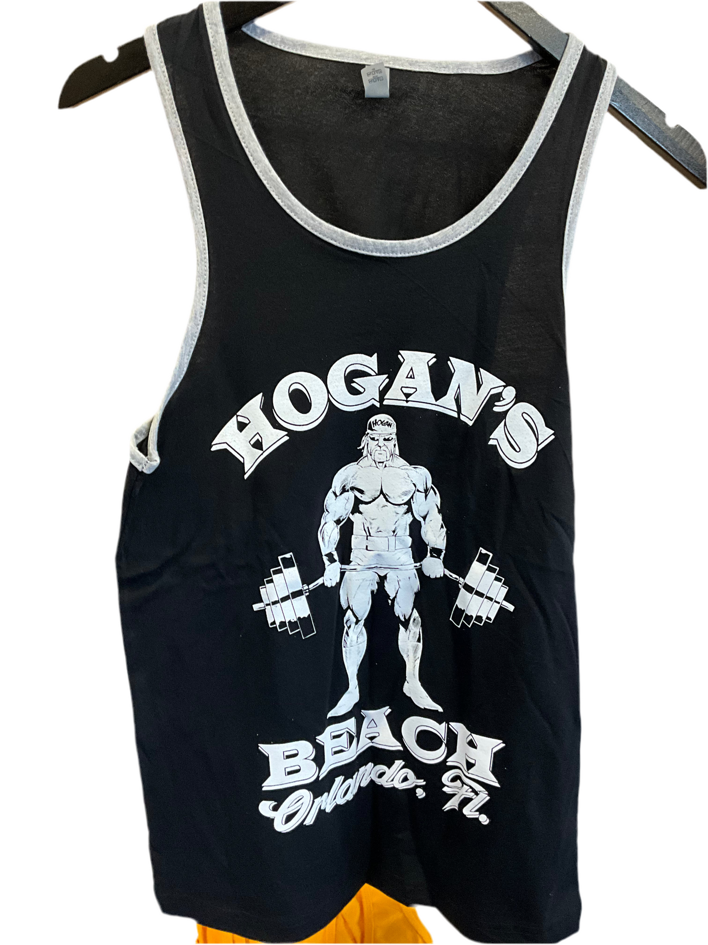 Mens Black Hogans Gym Tank Top