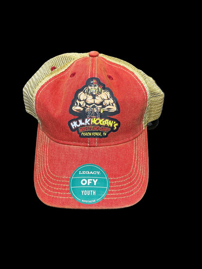 Youth Vintage Orange/Red Splitface Hat