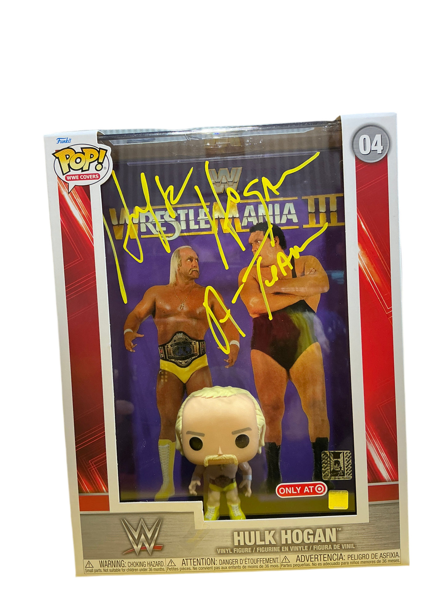 Signed Hulk Andre Wrestlemania III Funko Pop! #04