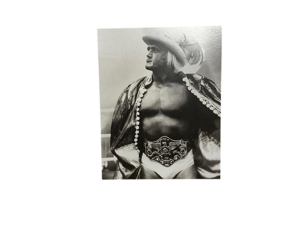 Rocky III Thunderlips Posing with Belt Unsigned 8x10