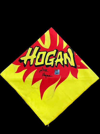 WCW Hogan Flame Bandana Signed by Nick Hogan