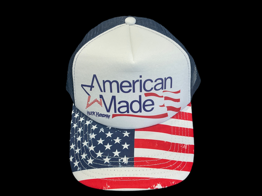Flag/White/Blue American Made Trucker Hat
