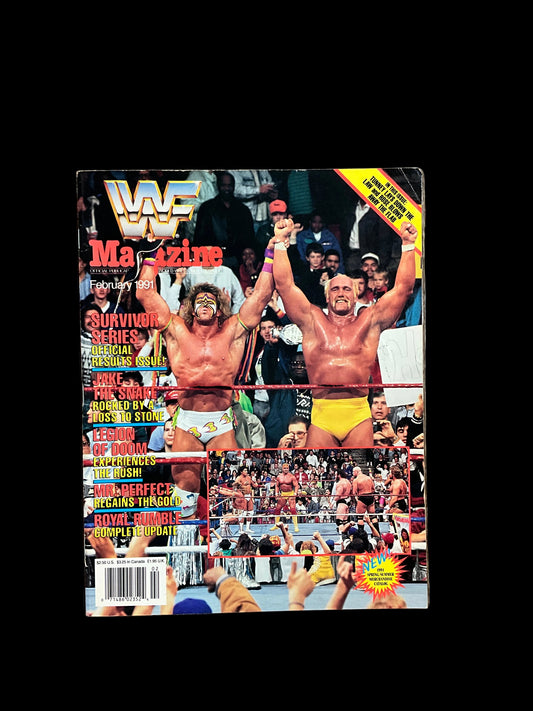 WWF Hulk Hogan Warrior Unsigned Magazine