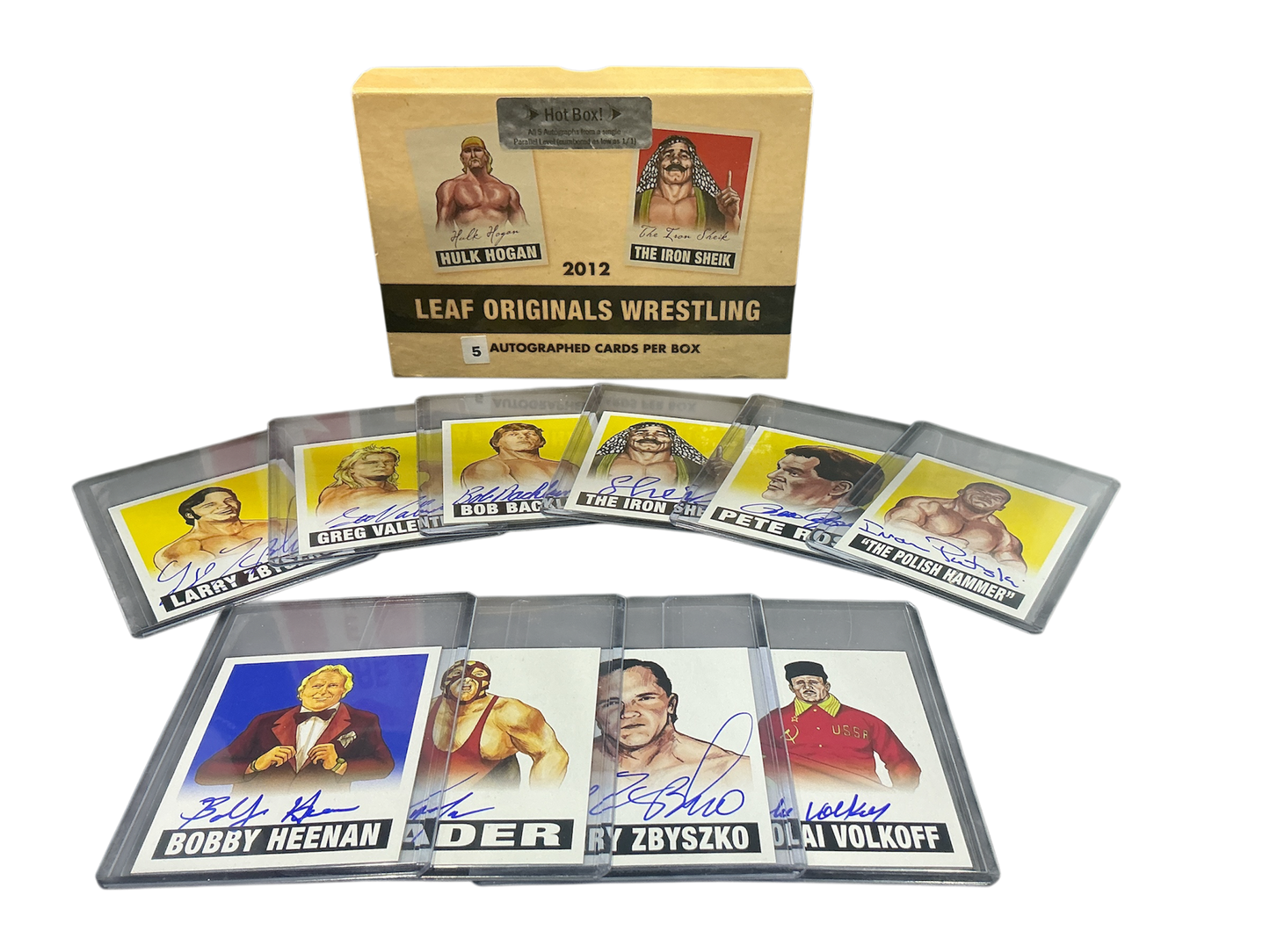 Consignment CM - Leaf Originals Wrestling 2012 10 Autographed Cards