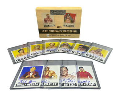 Consignment CM - Leaf Originals Wrestling 2012 10 Autographed Cards