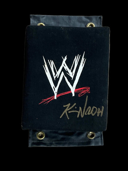 Kevin Nash Signed WWE Scratch logo original turnbuckle pad