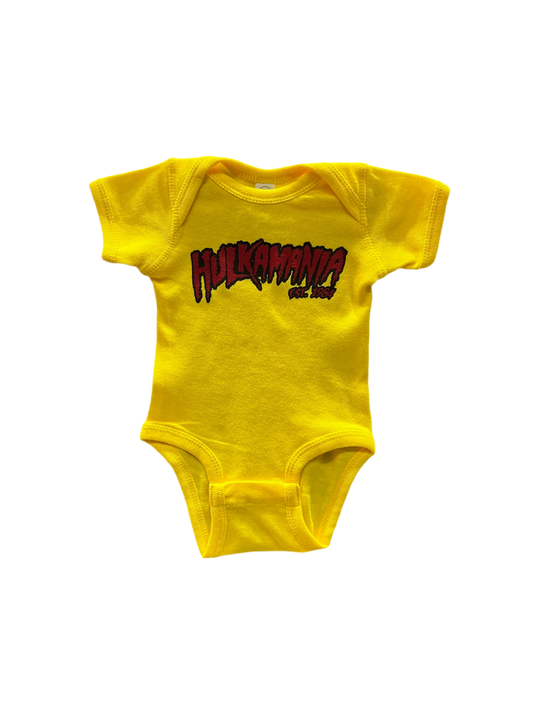 Yellow Hulkamania Infant Onesie