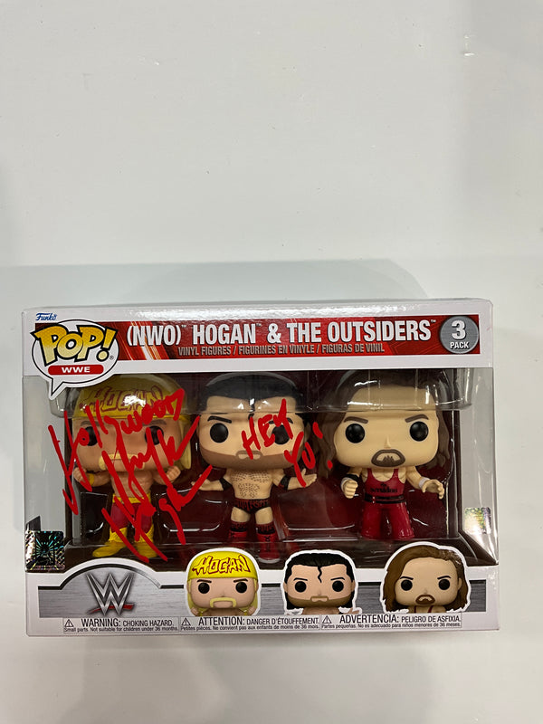 Signed nWo Hogan & The Outsiders Funko Pop! 3 pack