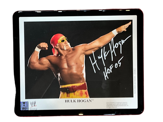Framed Original Promo WWE Bow N Arrow Autographed 8x10 Photo