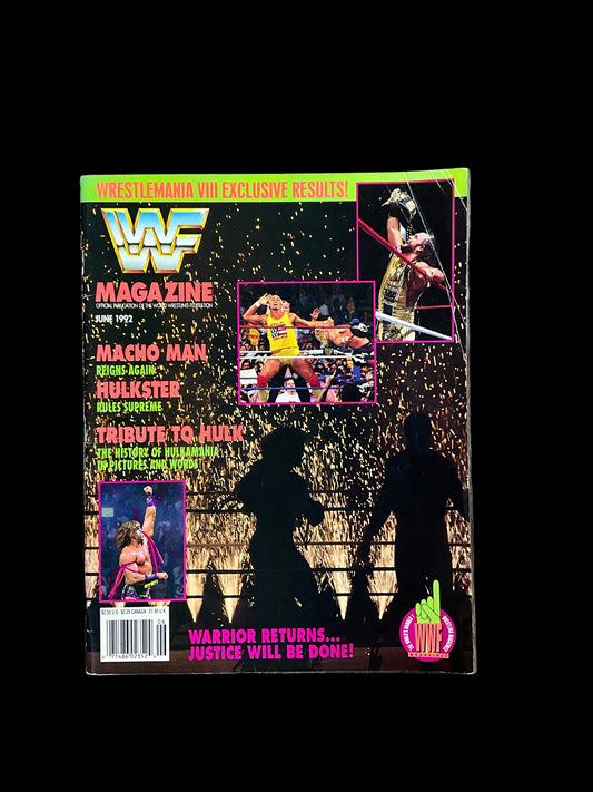 WWF June 1992 Hulk Hogan Magazine