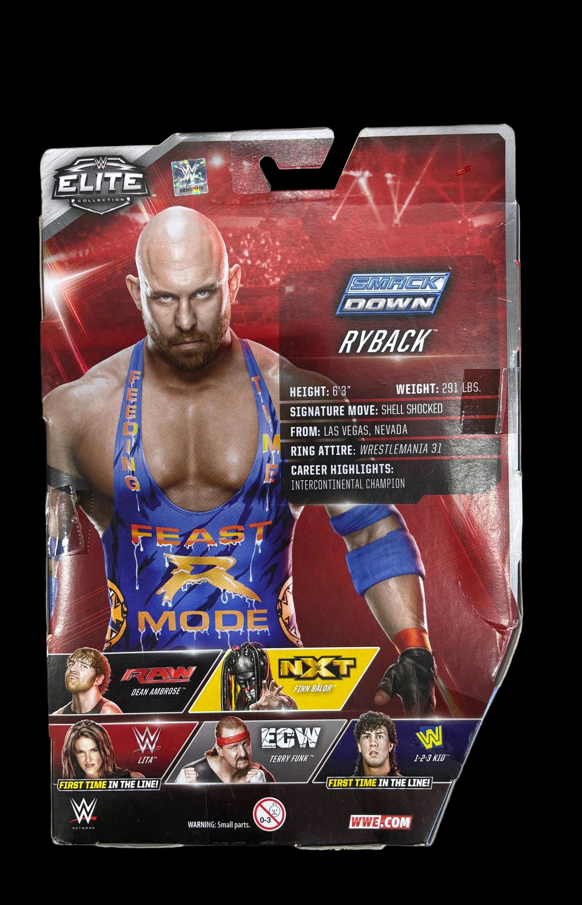 Signed WWE Wrestling Elite Collection Series 41 Ryback Action Figure