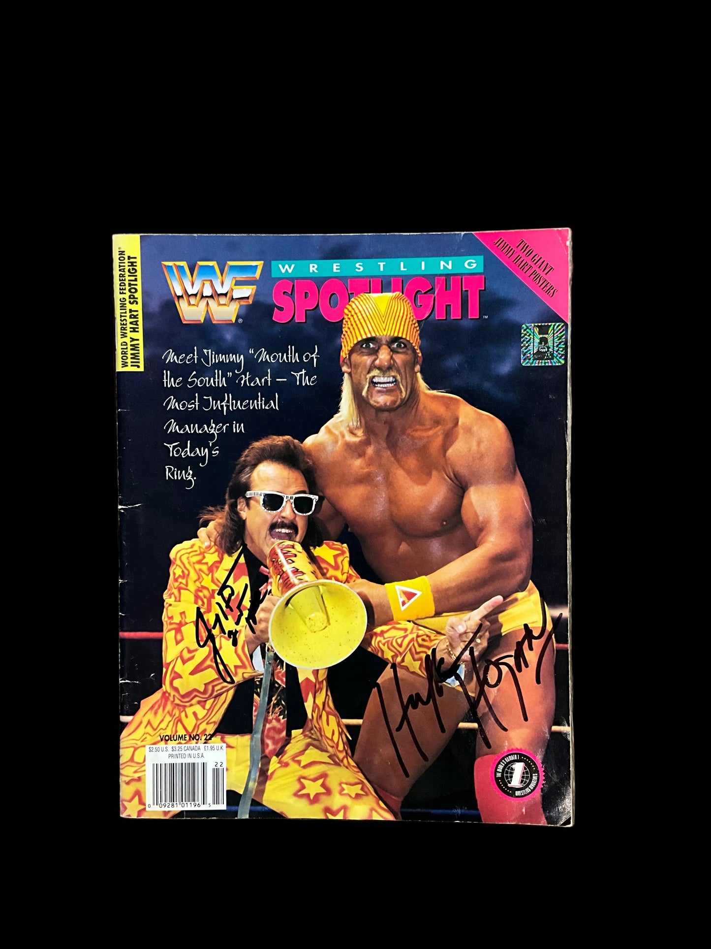 WWF Spotlight Wrestling Hulk Hogan Jimmy Hart Autographed