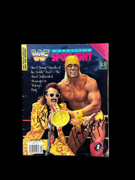 WWF Spotlight Wrestling Hulk Hogan Jimmy Hart Autographed