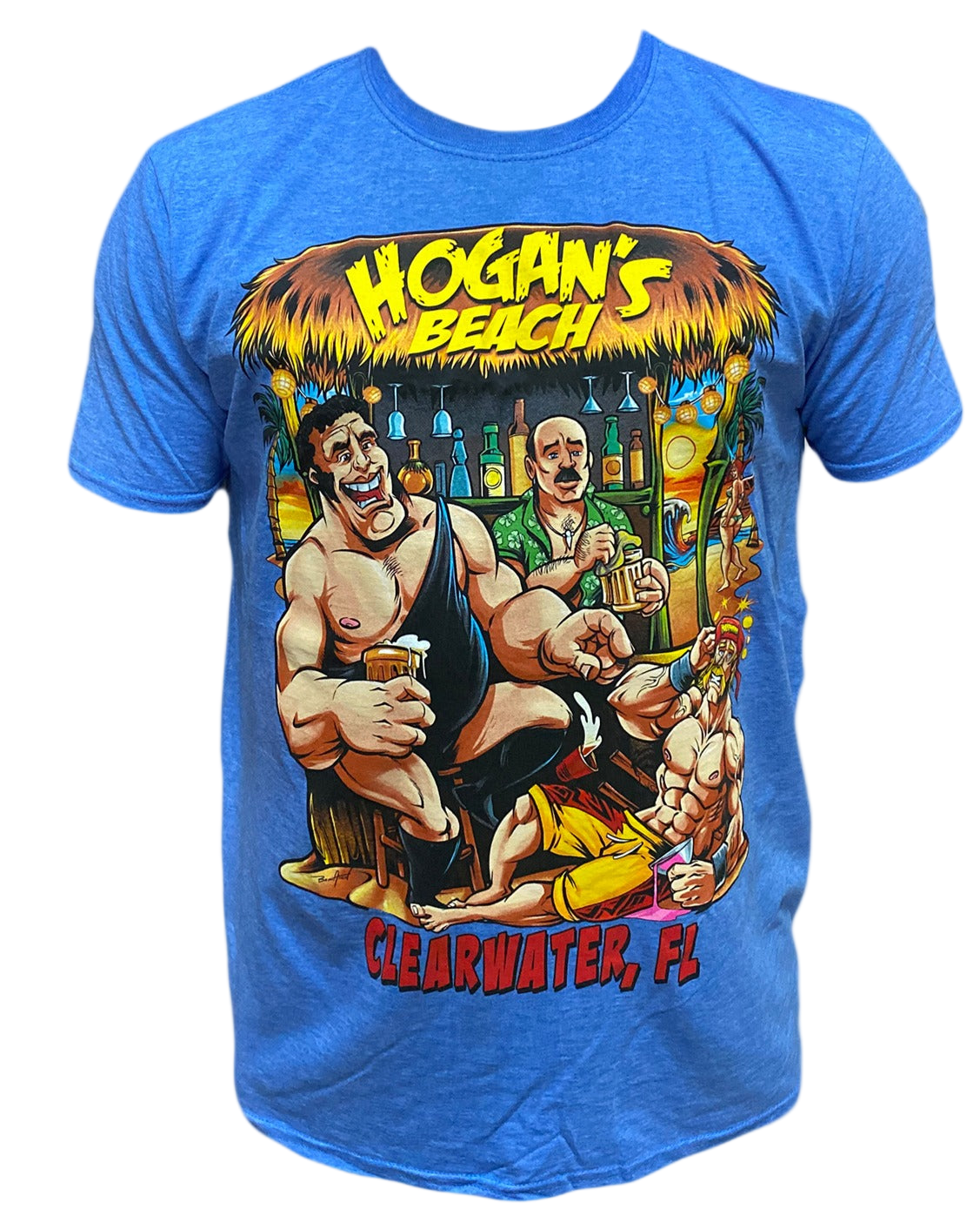 Blue Andre Bar Adult T-Shirt