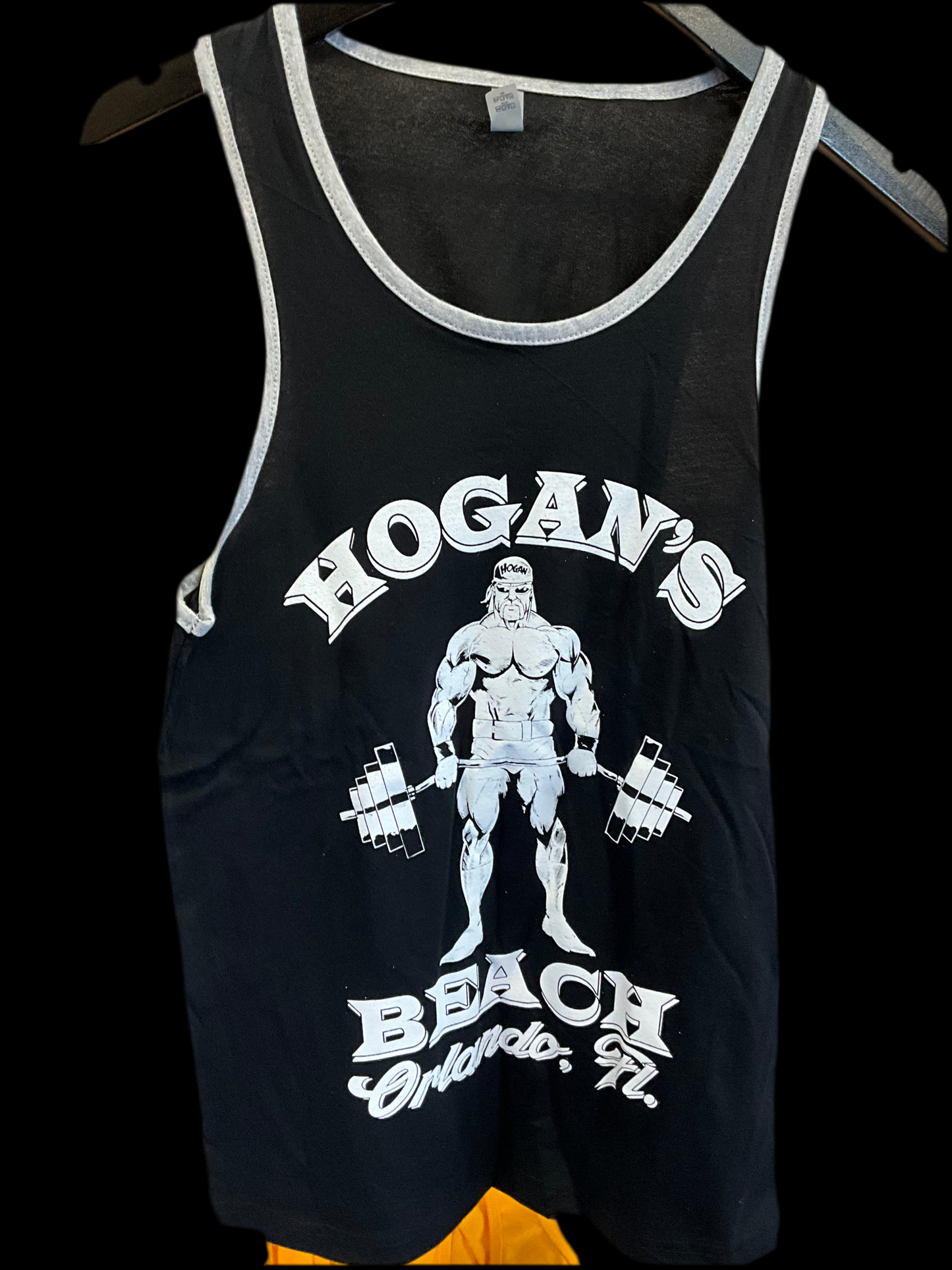 Mens Black Hogans Gym Tank Top