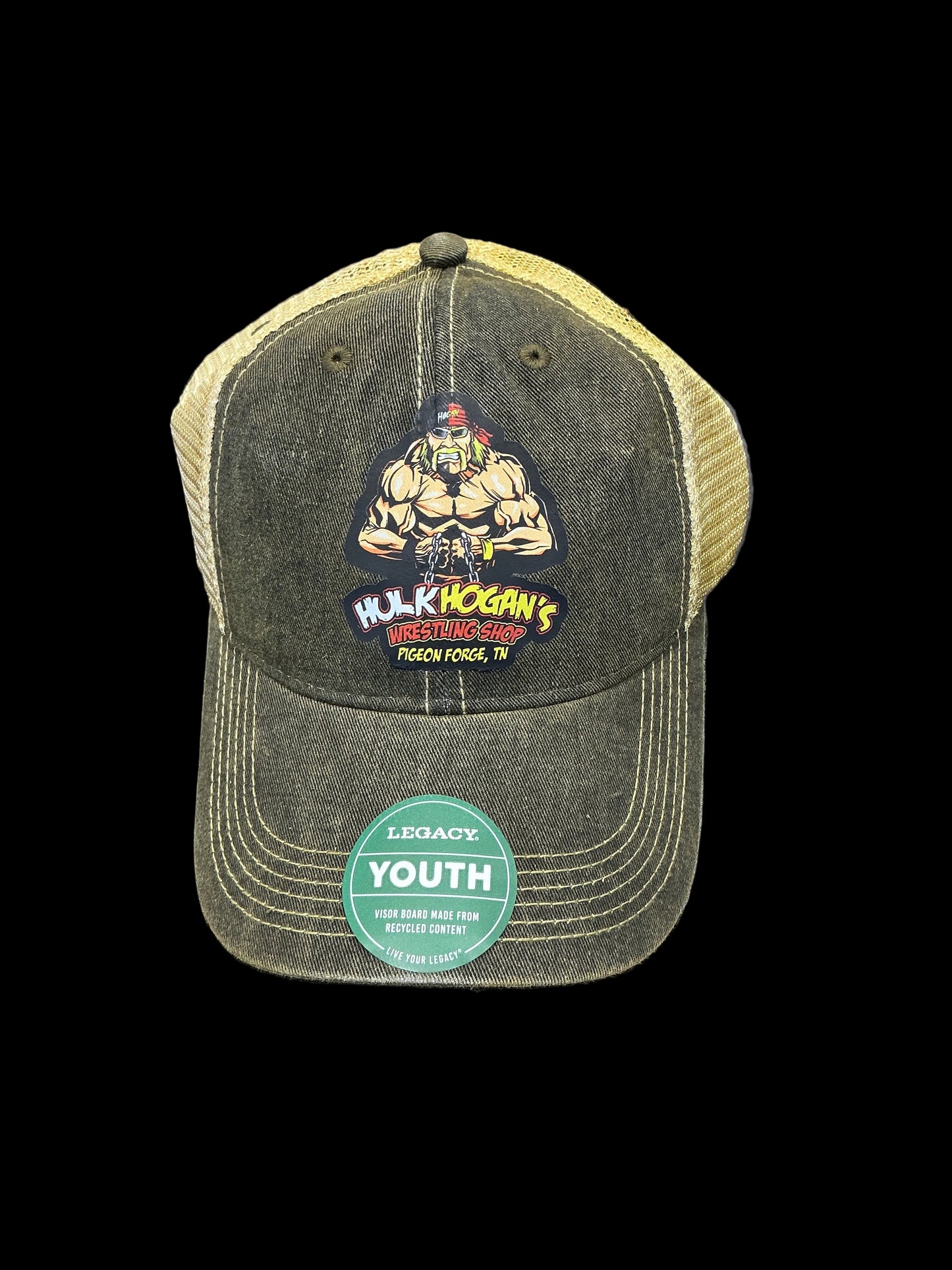 Youth Vintage Black/Brown Splitface Hat