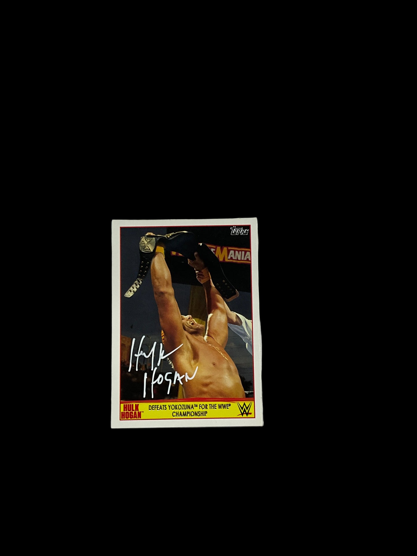 Hulk Hogan Signed Topps Trading Card #83