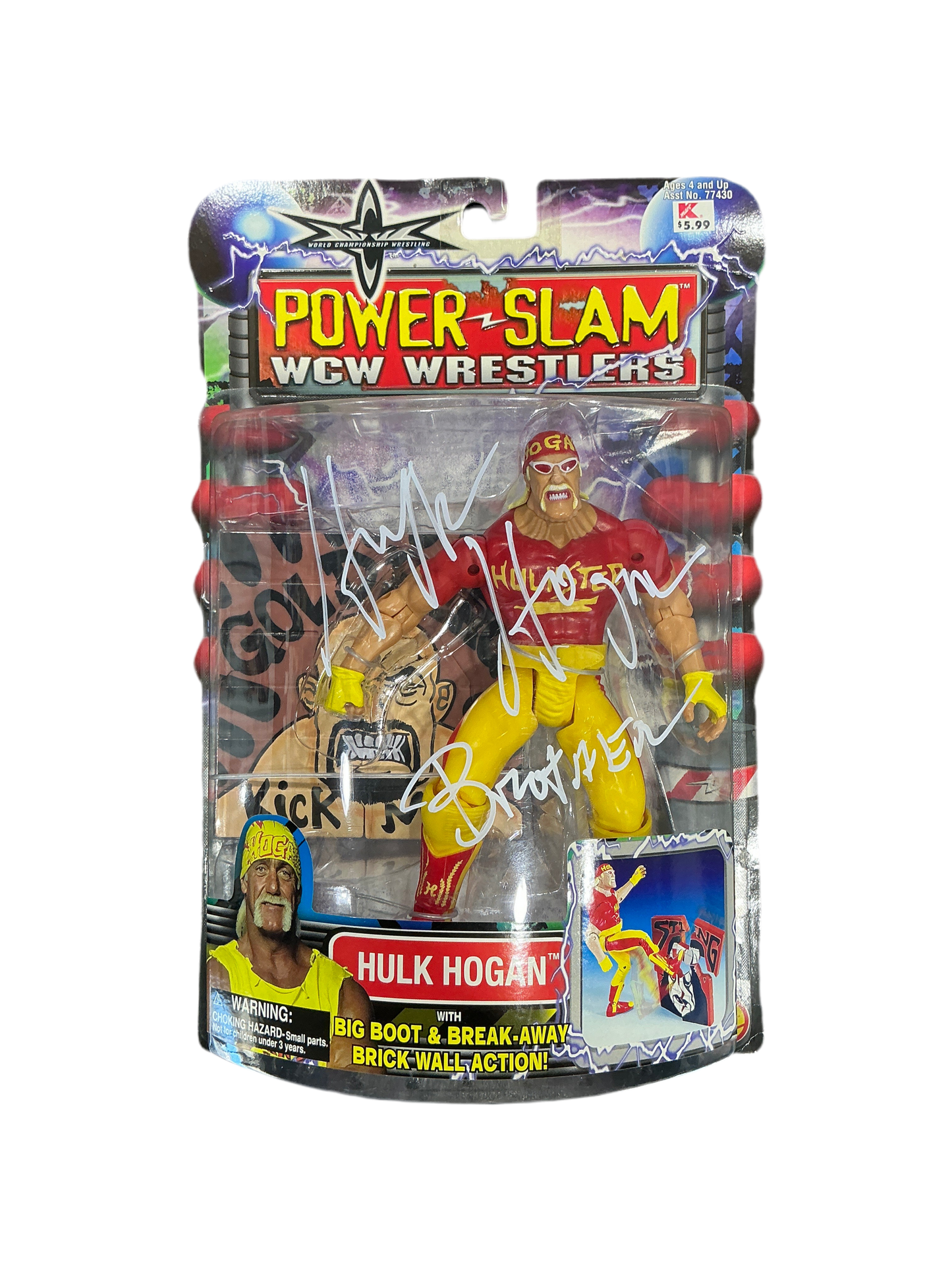 Power Slam Hulk Hogan Signed Figure