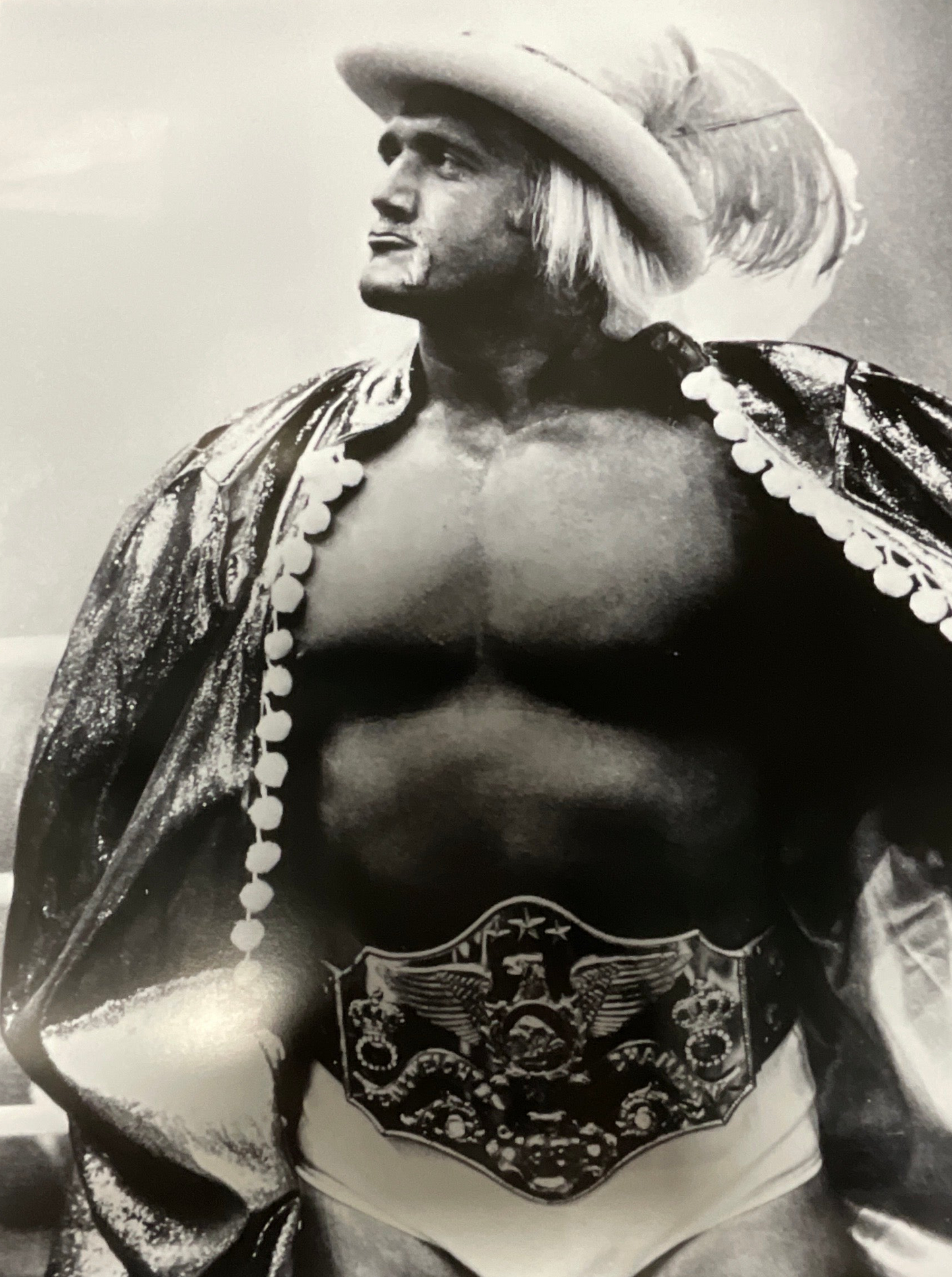 Black & White Thunderlips Cape Pose 18x24 Unsigned Poster