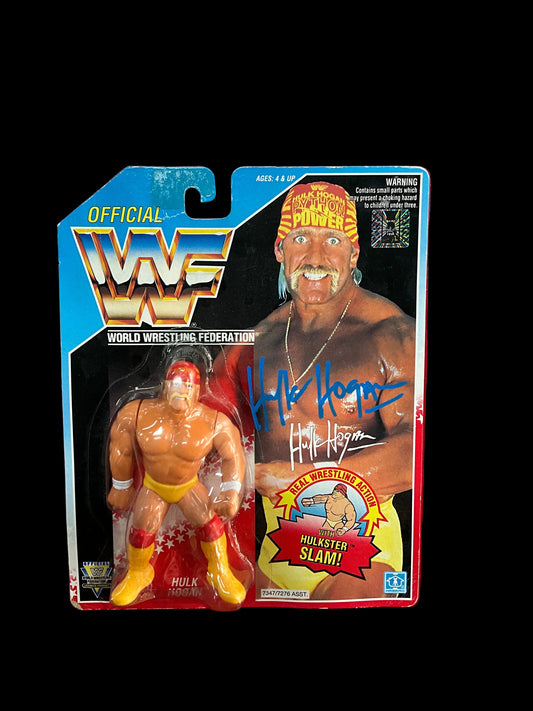 WWF Hulkster Slam Hasbro Figure Hulk Hogan Autographed