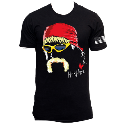 Black Hulk Mustache Adult T-Shirt