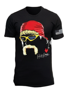 Black Hulk Mustache Adult T-Shirt