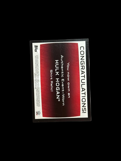 Hulk Hogan Authentic Shirt Relic Trading Card Unsigned