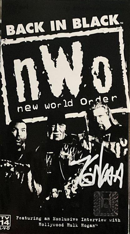 Kevin Nash Signed nWo Back in Black VHS Tape
