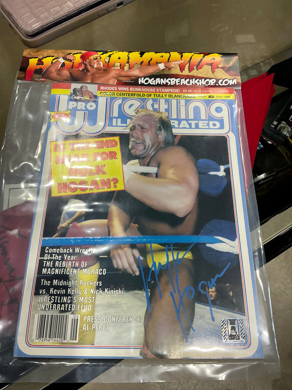Signed Pro Wrestling Illustrated Magazine - June 1988
