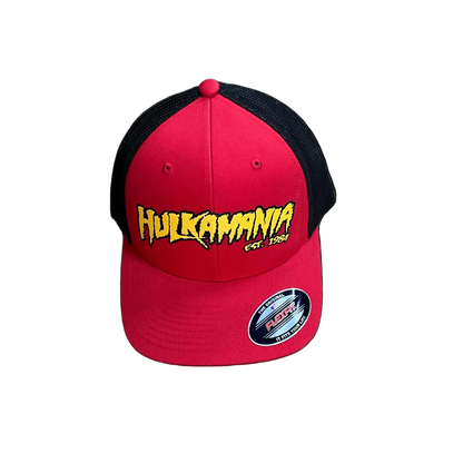 Red/Black Hulkamania Flex Fit Hat