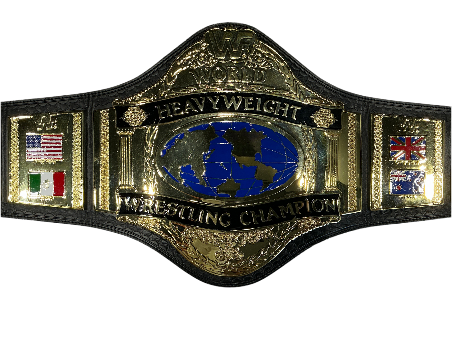 WWF 1986 Hulk Hogan Signed Figures Toy Company Title Belt